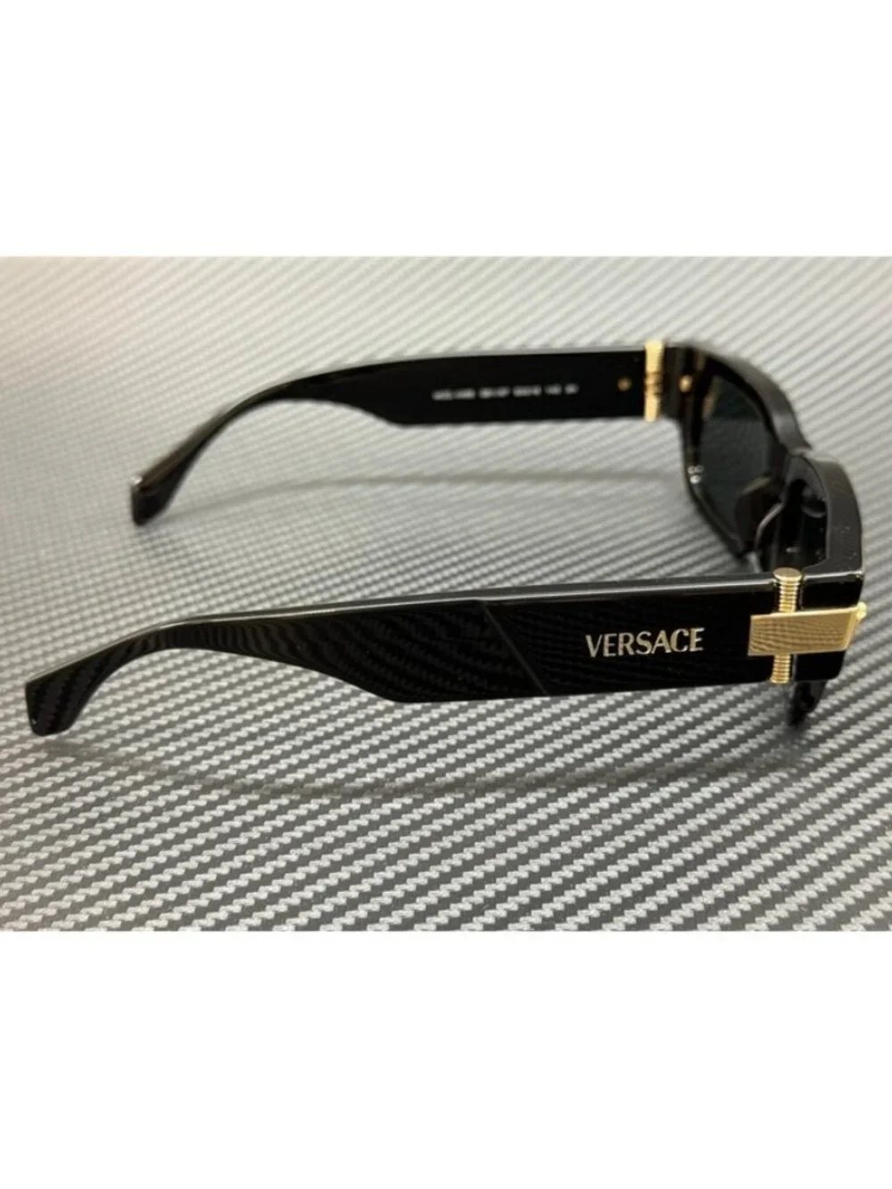 New Versace Men Black Sunglasses 53-18-145
